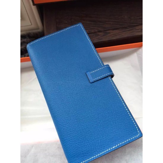 Replica Hermes Bearn Wallet In Mykonos Epsom Leather
