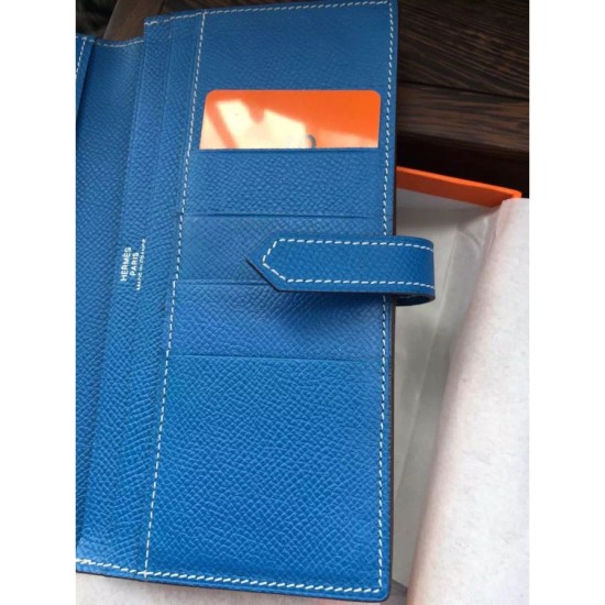 Replica Hermes Bearn Wallet In Mykonos Epsom Leather