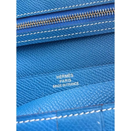 Replica Hermes Bearn Wallet In Mykonos Epsom Leather