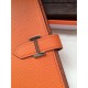 Replica Hermes Bearn Wallet In Orange Epsom Leather