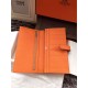 Replica Hermes Bearn Wallet In Orange Epsom Leather