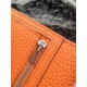 Replica Hermes Bearn Wallet In Orange Leather