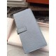 Fake Hermes Bearn Wallet In Pale Blue Leather Replica