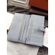 Fake Hermes Bearn Wallet In Pale Blue Leather Replica