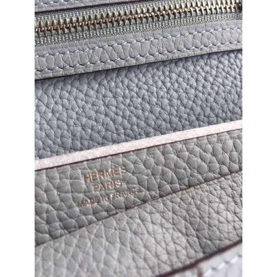 Fake Hermes Bearn Wallet In Pale Blue Leather Replica