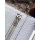 Fake Hermes Bearn Wallet In Pale Blue Leather Replica