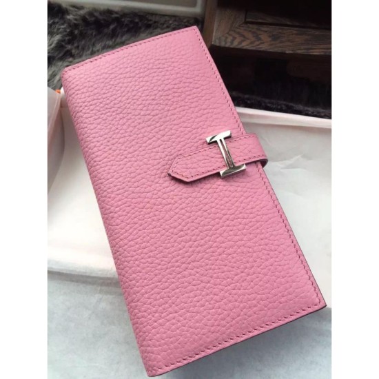 Replica Hermes Bearn Wallet In Pink Leather Replica Hermes Bearn Wallet In Pink Leather