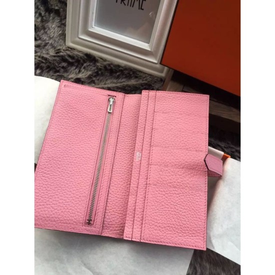 Replica Hermes Bearn Wallet In Pink Leather Replica Hermes Bearn Wallet In Pink Leather