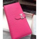 Fake Hermes Bearn Wallet In Rosy Leather Replica