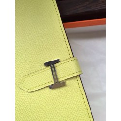 Replica Hermes Bearn Wallet In Soleil Epsom Leather