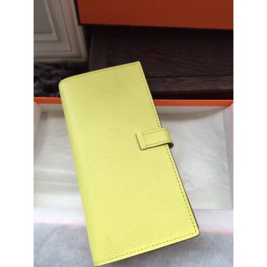 Replica Hermes Bearn Wallet In Soleil Epsom Leather