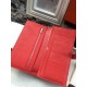 Fake Hermes Bearn Wallet In Vermillion Leather Replica