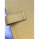 Replica Hermes Bearn Wallet In Yellow Leather