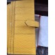 Replica Hermes Bearn Wallet In Yellow Leather