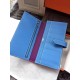 Replica Hermes Bicolor Bearn Wallet In Cyclamen Epsom Leather