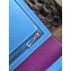 Replica Hermes Bicolor Bearn Wallet In Cyclamen Epsom Leather
