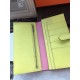 Fake Hermes Bicolor Bearn Wallet In Pink Epsom Leather Replica