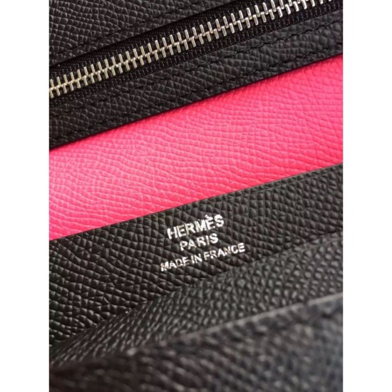 Replica Hermes Bicolor Bearn Wallet In Red Epsom Leather