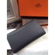 Fake Hermes Constance Long Wallet In Black Epsom Leather Replica