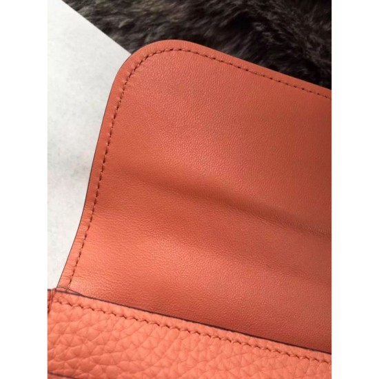 Replica Hermes Constance Long Wallet In Crevette Leather