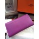 Replica Hermes Constance Long Wallet In Cyclamen Epsom Leather