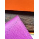 Replica Hermes Constance Long Wallet In Cyclamen Epsom Leather