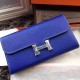 Replica Hermes Constance Long Wallet In Electric Blue Epsom Leather