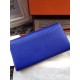 Replica Hermes Constance Long Wallet In Electric Blue Epsom Leather