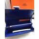 Replica Hermes Constance Long Wallet In Electric Blue Epsom Leather