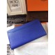 Replica Hermes Constance Long Wallet In Electric Blue Leather