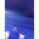 Replica Hermes Constance Long Wallet In Electric Blue Leather
