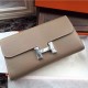 Replica Hermes Constance Long Wallet In Etain Epsom Leather