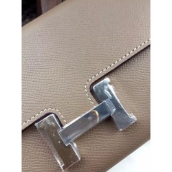 Replica Hermes Constance Long Wallet In Etain Epsom Leather
