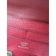 Fake Hermes Constance Long Wallet In Fuchsia Leather Replica