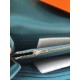 Replica Hermes Constance Long Wallet In Jean Blue Leather