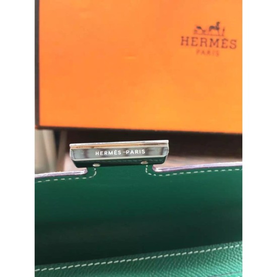 Fake Hermes Constance Long Wallet In Malachite Epsom Leather Replica