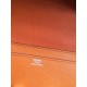 Replica Hermes Constance Long Wallet In Orange Epsom Leather