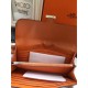 Replica Hermes Constance Long Wallet In Orange Leather