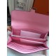 Replica Hermes Constance Long Wallet In Pink Leather