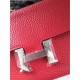 Replica Hermes Constance Long Wallet In Vermillion Leather