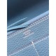 Replica Hermes Dogon Wallet In Blue Jean Leather