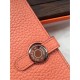 Replica Hermes Dogon Wallet In Crevette Leather