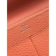 Replica Hermes Dogon Wallet In Crevette Leather
