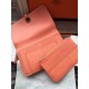 Replica Hermes Dogon Wallet In Crevette Leather