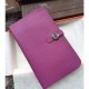 Fake Hermes Dogon Wallet In Cyclamen Leather Replica