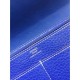 Replica Hermes Dogon Wallet In Electric Blue Leather