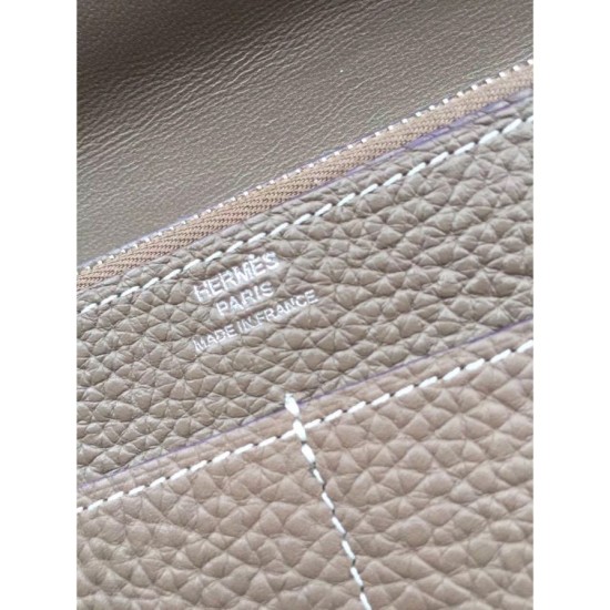 Replica Hermes Dogon Wallet In Etain Leather Fake Hermes Dogon Wallet In Etain Leather Replica