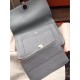 Fake Hermes Dogon Wallet In Grey Leather Replica