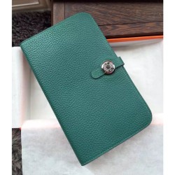 Fake Hermes Dogon Wallet In Malachite Leather Replica