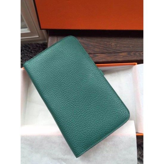 Fake Hermes Dogon Wallet In Malachite Leather Replica